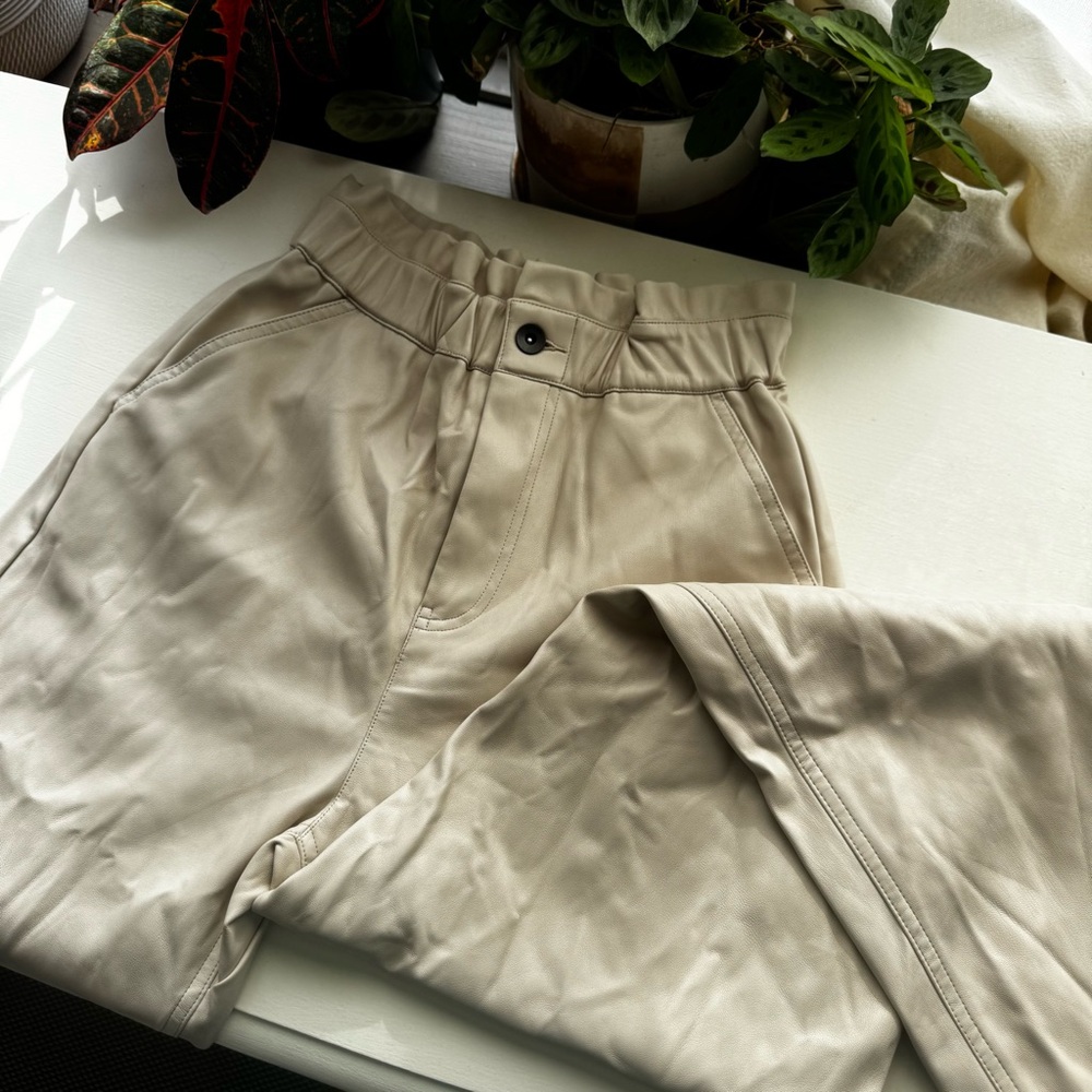 ZARA Vegan Leather Pants